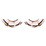   Beige-Brown Feather Eyelashes (15243)  2
